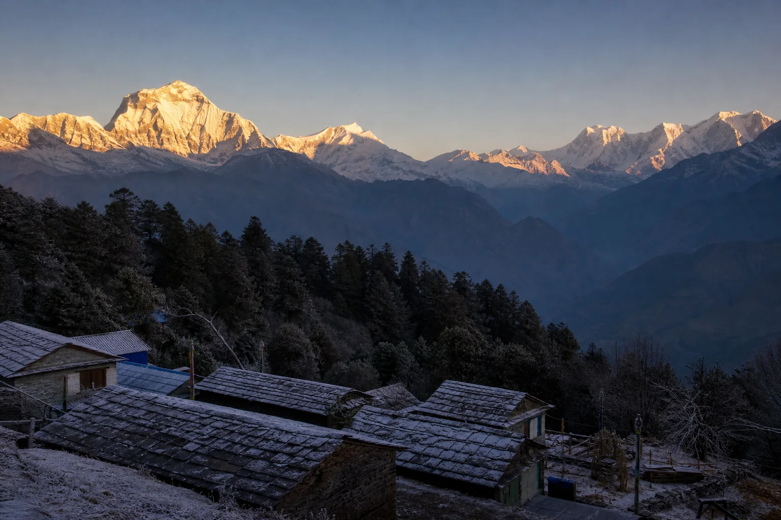 Illustrative route view for Kalopani Sunrise, Jomsom and Dhumba Lake