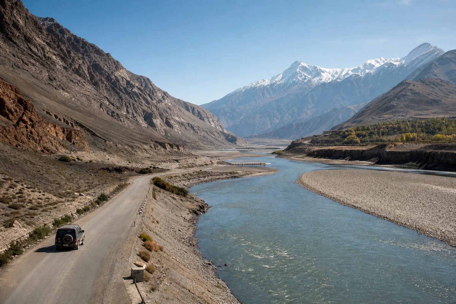 Illustrative route view for Tatopani to Pokhara